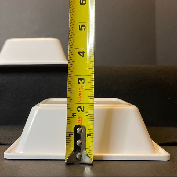 2 Snowman Snack Rectangle Bowls 6 x 5.25 Inches - Picture 5 of 16